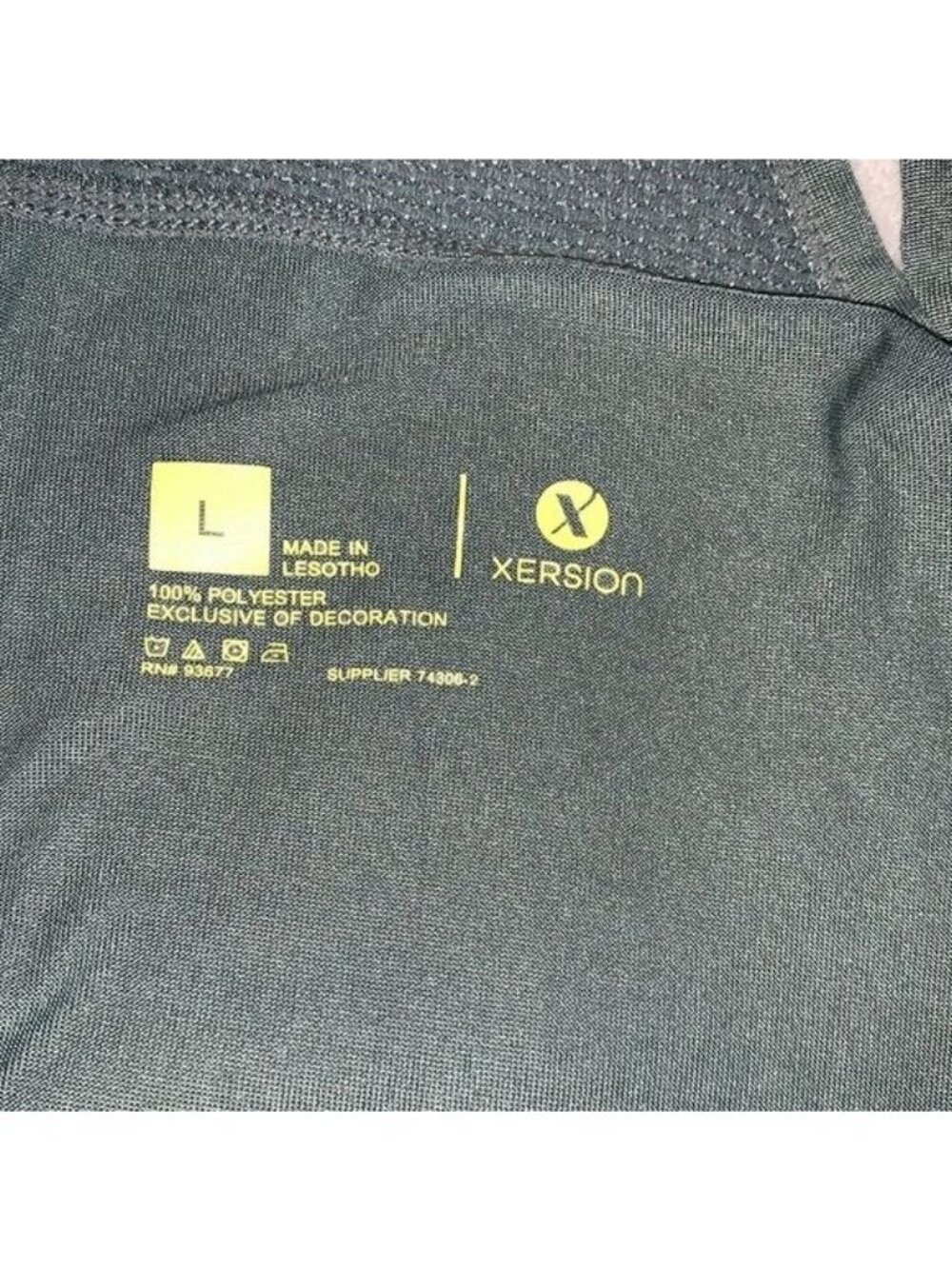 Xersion Womens Racerback Tank Top L Green Lightweight Athletic Activewear 100% P - Picture 2 of 9